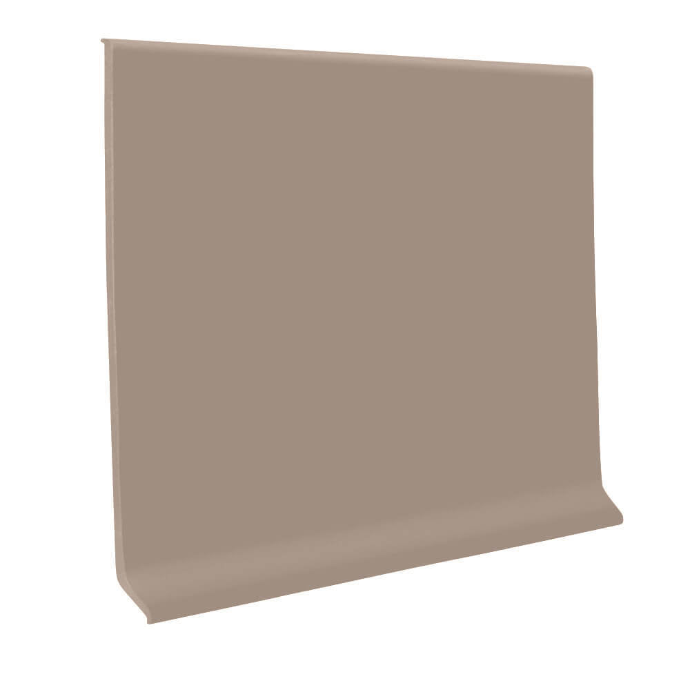 Roppe 700 Series Rubber Cove Molding Wall Base 678 Mochaccino 2.5" x 4' Pieces (30 Pcs. / Box) by 1/8" Cove (with Toe)