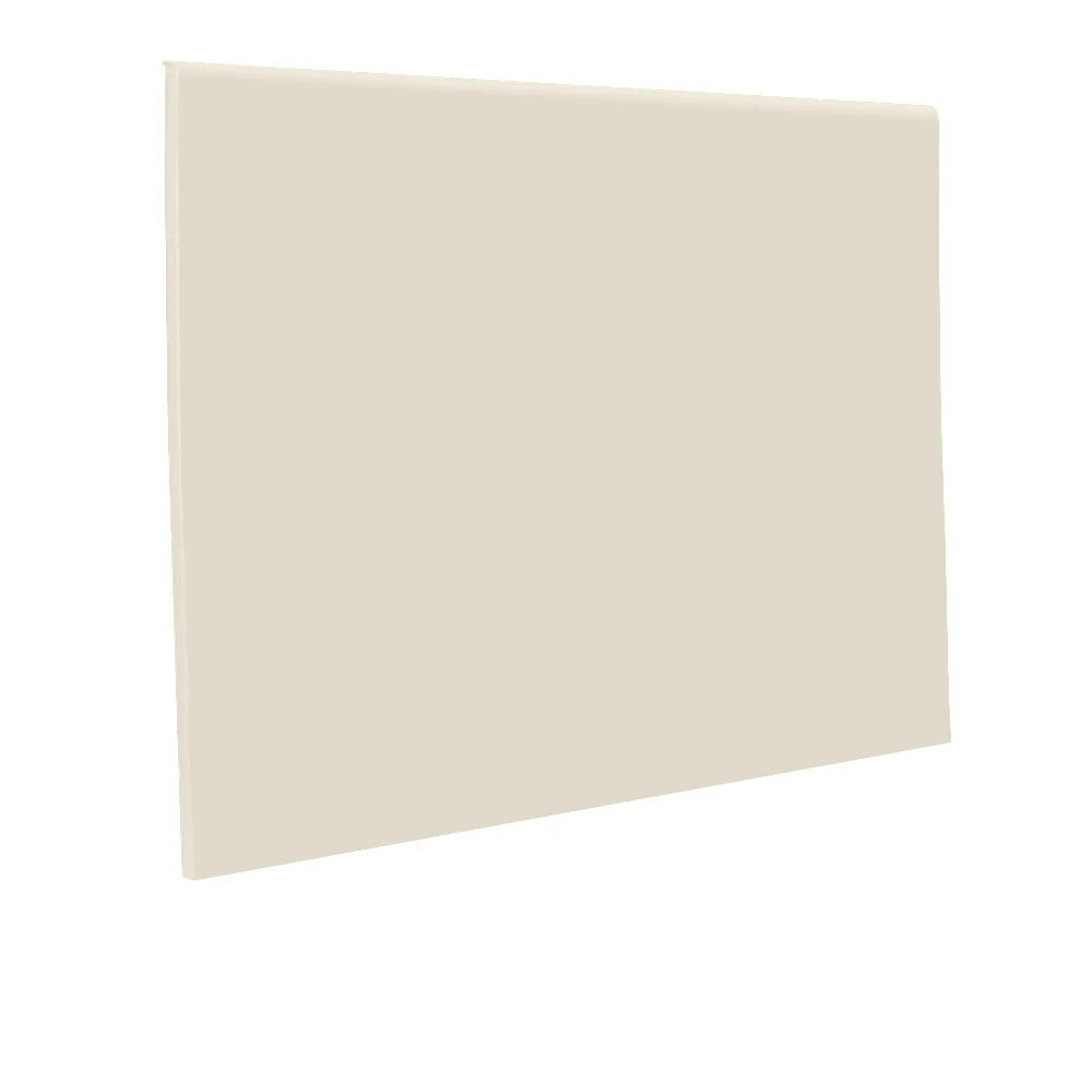 Roppe 700 Series Rubber Cove Molding Wall Base 694 Parchment 2.5" x 4' Pieces (30 Pcs. / Box) by 1/8" Straight (Toeless)