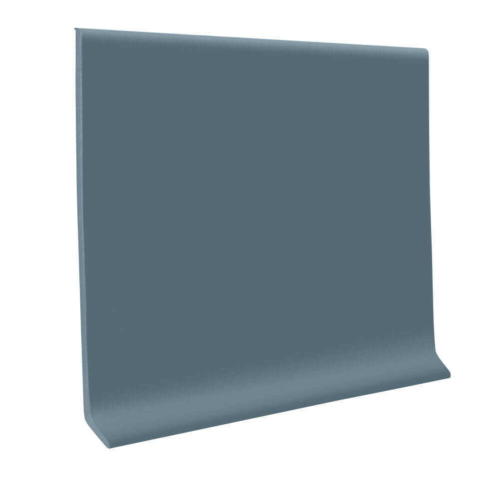Roppe 700 Series Rubber Cove Molding Wall Base 686 Stormy Sky 2.5" x 4' Pieces (30 Pcs. / Box) by 1/8" Cove (with Toe)