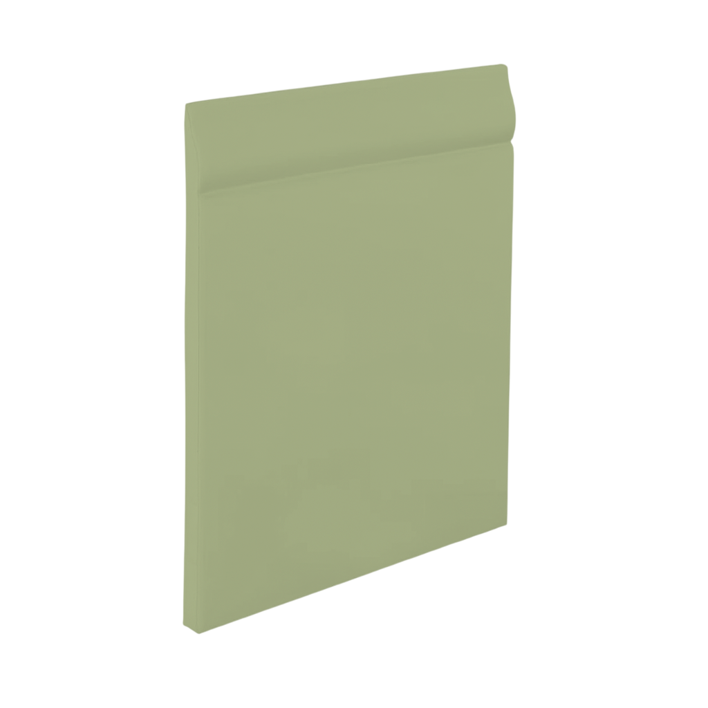 Roppe Pinnacle Plus Wall Base Classic #25 Aged Fern 4 9/16" x 60' Roll by 3/16" Straight (Toeless)