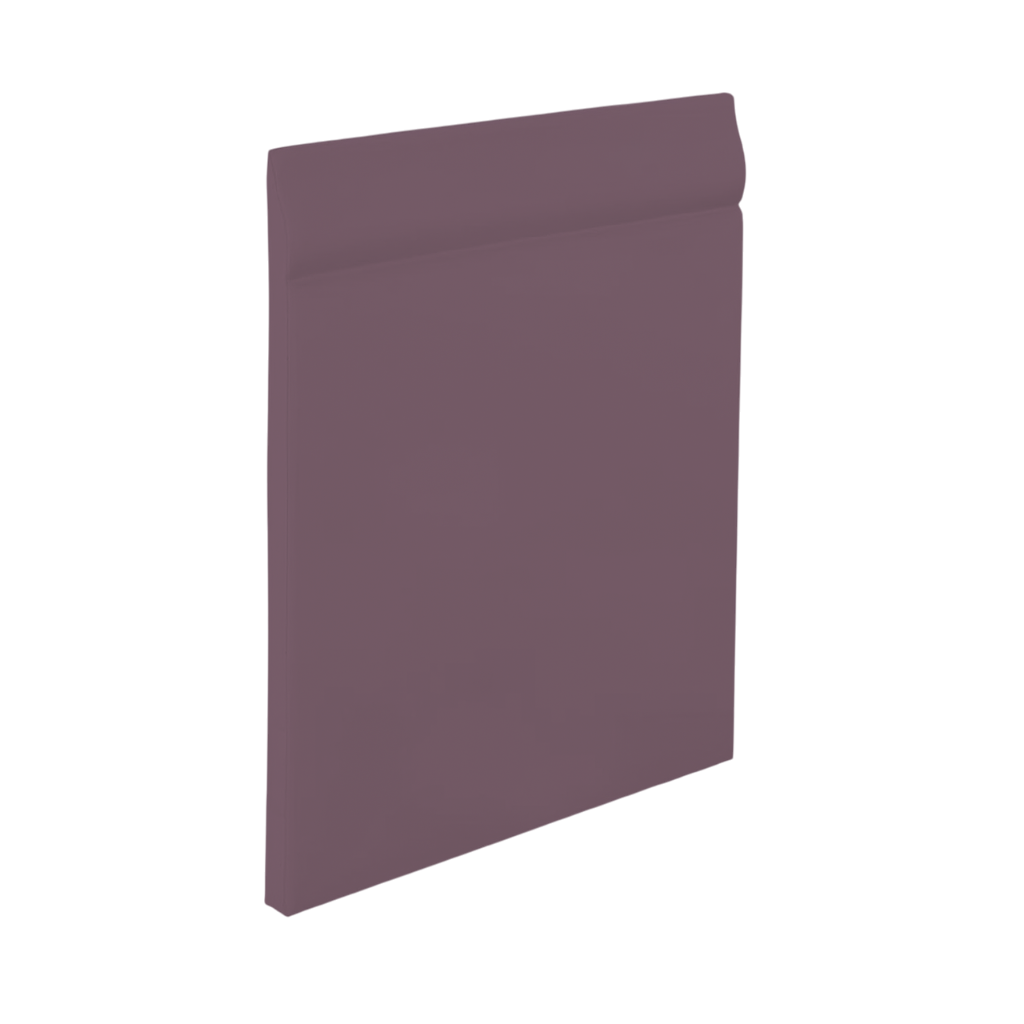 Roppe Pinnacle Plus Wall Base Classic #25 Berry Ice 4 9/16" x 60' Roll by 3/16" Straight (Toeless)