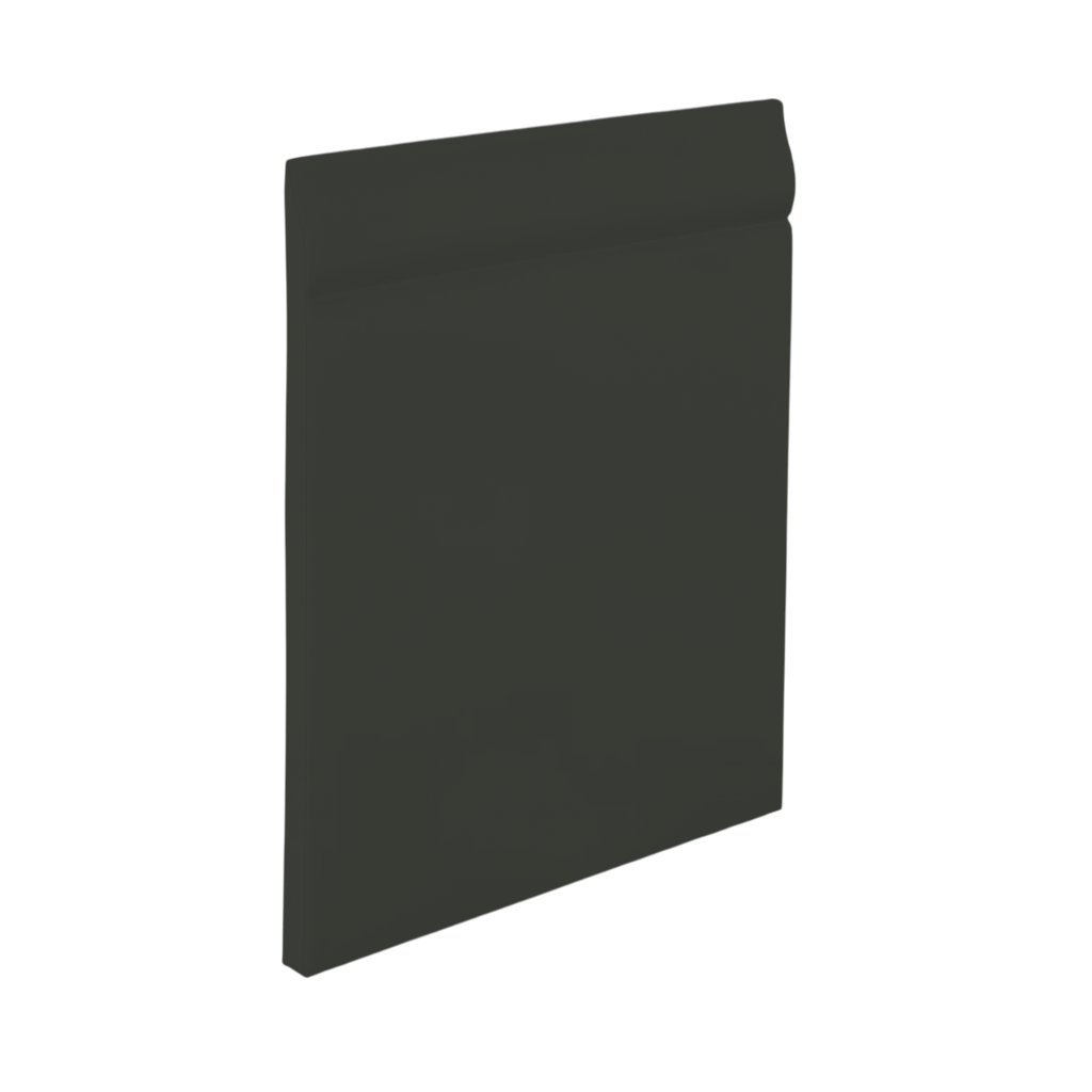 Roppe Pinnacle Plus Wall Base Classic #25 Black Brown 4 9/16" x 60' Roll by 3/16" Straight (Toeless)
