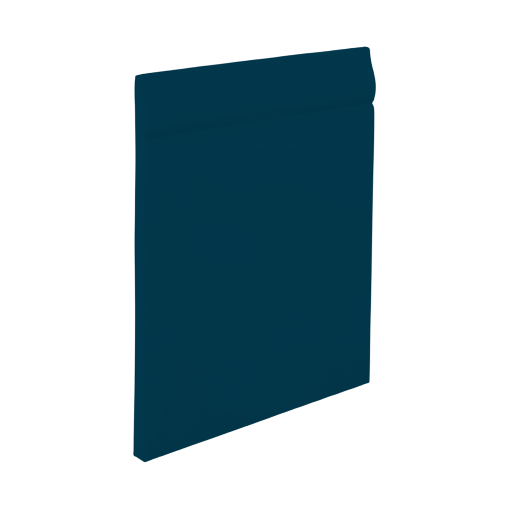 Roppe Pinnacle Plus Wall Base Classic #25 Blue 4 9/16" x 60' Roll by 3/16" Straight (Toeless)