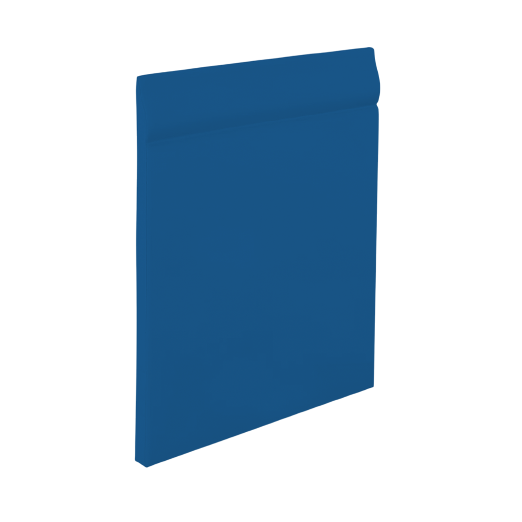 Roppe Pinnacle Plus Wall Base Classic #25 Blue Jay 4 9/16" x 60' Roll by 3/16" Straight (Toeless)