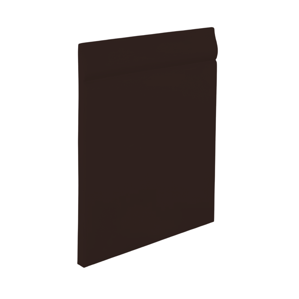 Roppe Pinnacle Plus Wall Base Classic #25 Brown 4 9/16" x 60' Roll by 3/16" Straight (Toeless)