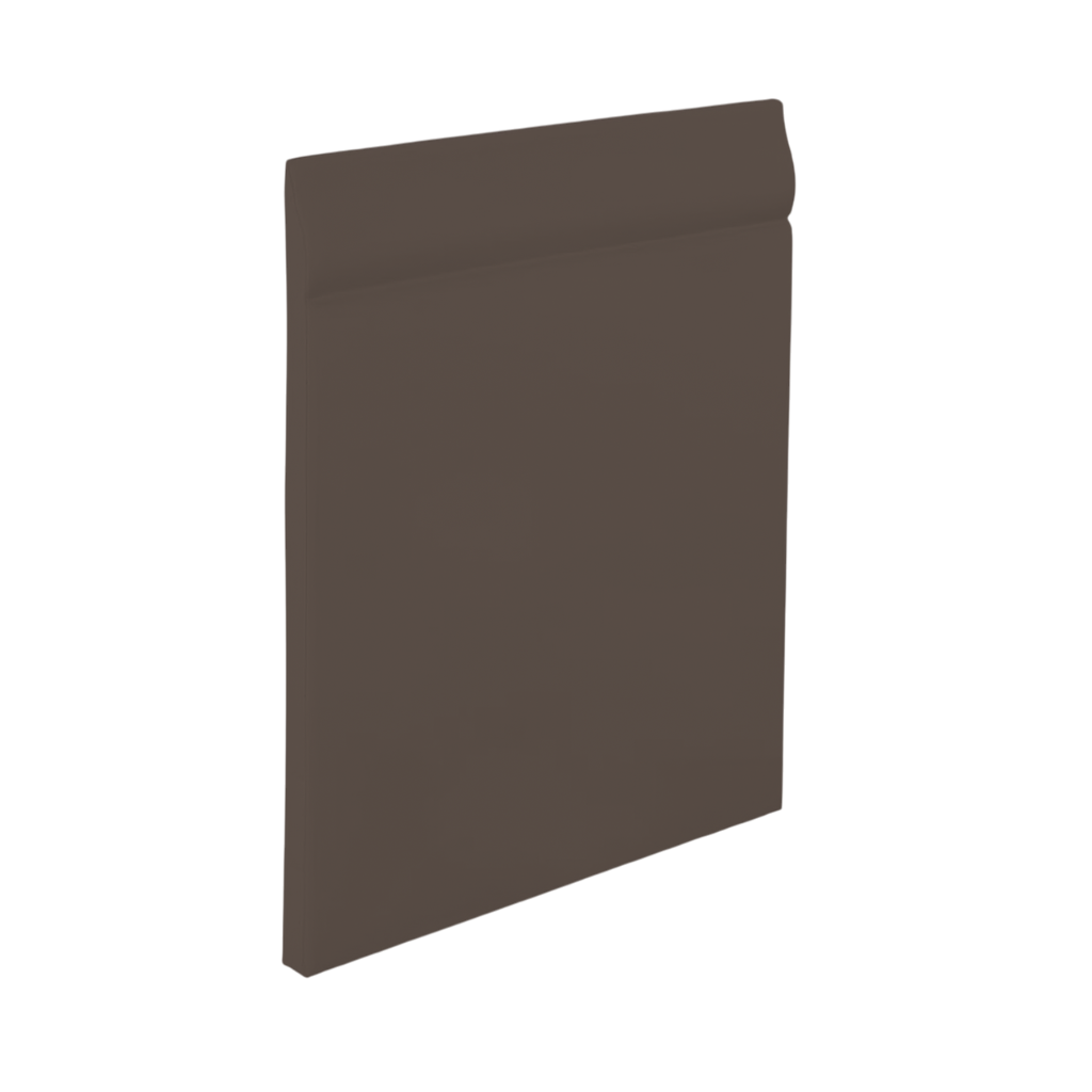 Roppe Pinnacle Plus Wall Base Classic #25 Burnt Umber 4 9/16" x 60' Roll by 3/16" Straight (Toeless)