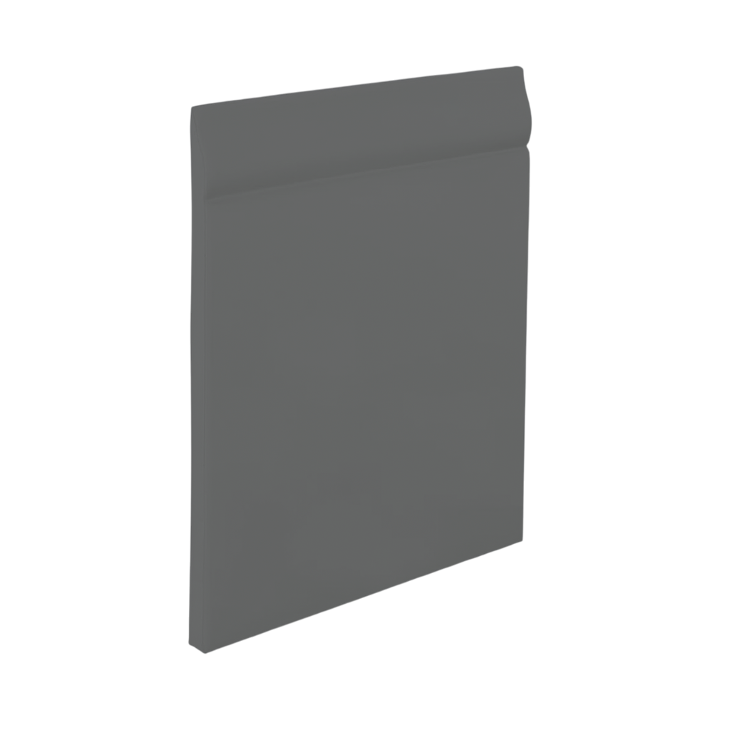 Roppe Pinnacle Plus Wall Base Classic #25 Charcoal 4 9/16" x 60' Roll by 3/16" Straight (Toeless)