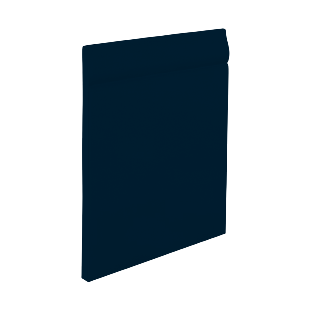 Roppe Pinnacle Plus Wall Base Classic #25 Deep Navy 4 9/16" x 60' Roll by 3/16" Straight (Toeless)