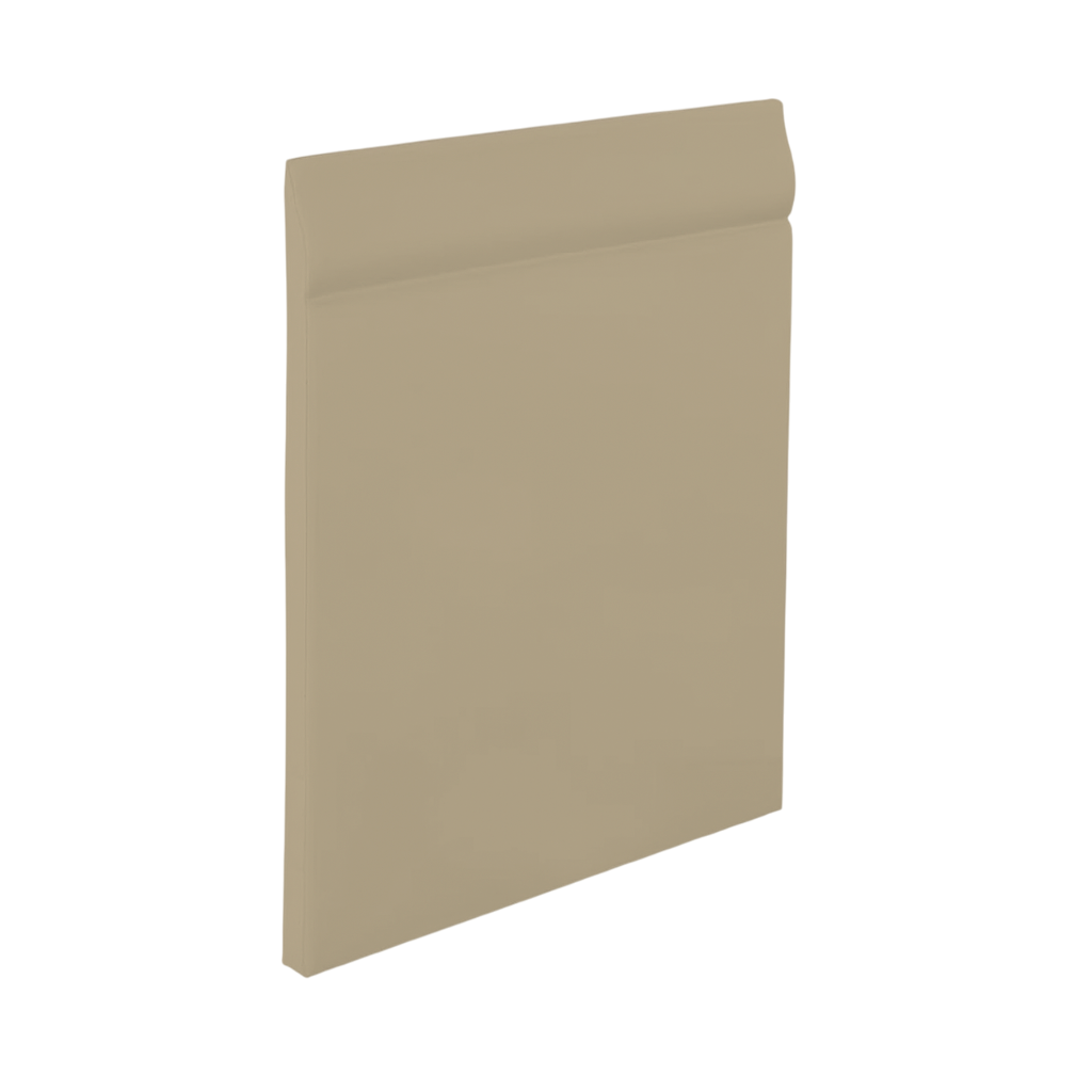 Roppe Pinnacle Plus Wall Base Classic #25 Flax 4 9/16" x 60' Roll by 3/16" Straight (Toeless)