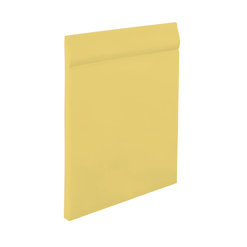 Roppe Pinnacle Plus Wall Base Classic #25 Jonquil 4 9/16" x 60' Roll by 3/16" Straight (Toeless)