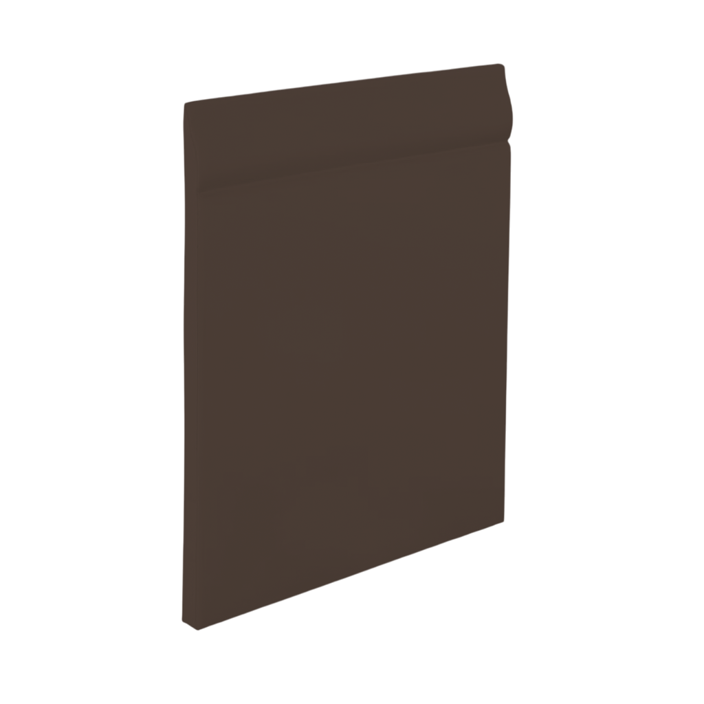 Roppe Pinnacle Plus Wall Base Classic #25 Light Brown 4 9/16" x 60' Roll by 3/16" Straight (Toeless)