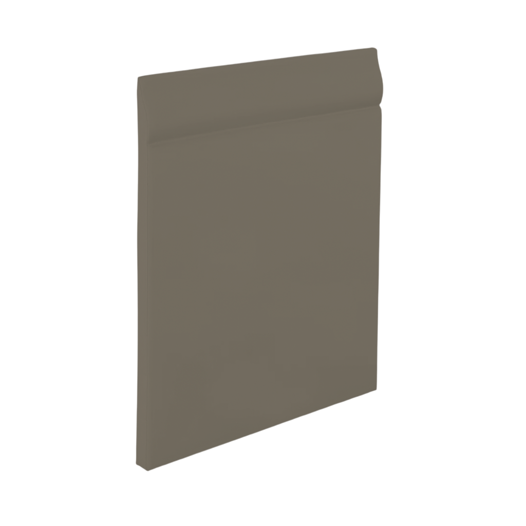 Roppe Pinnacle Plus Wall Base Classic #25 Lunar Dust 4 9/16" x 60' Roll by 3/16" Straight (Toeless)
