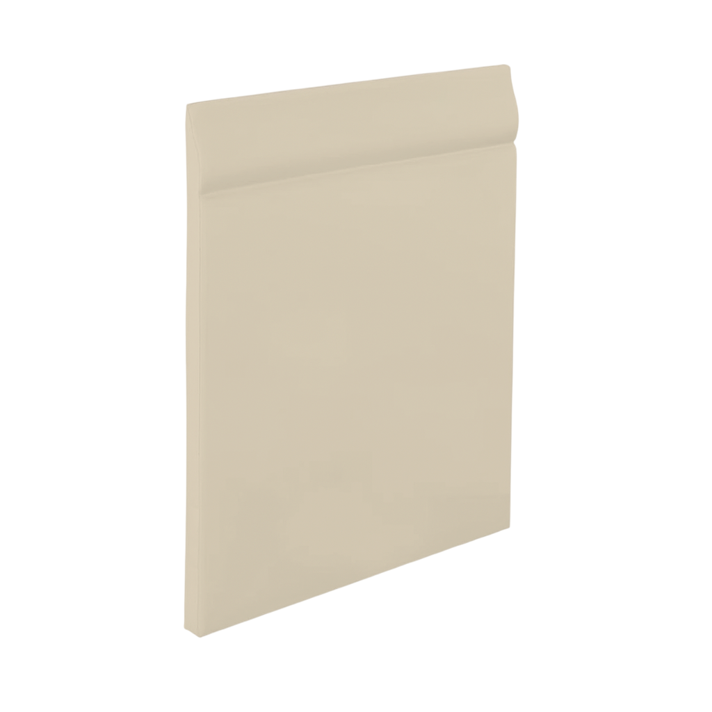 Roppe Pinnacle Plus Wall Base Classic #25 Natural 4 9/16" x 60' Roll by 3/16" Straight (Toeless)