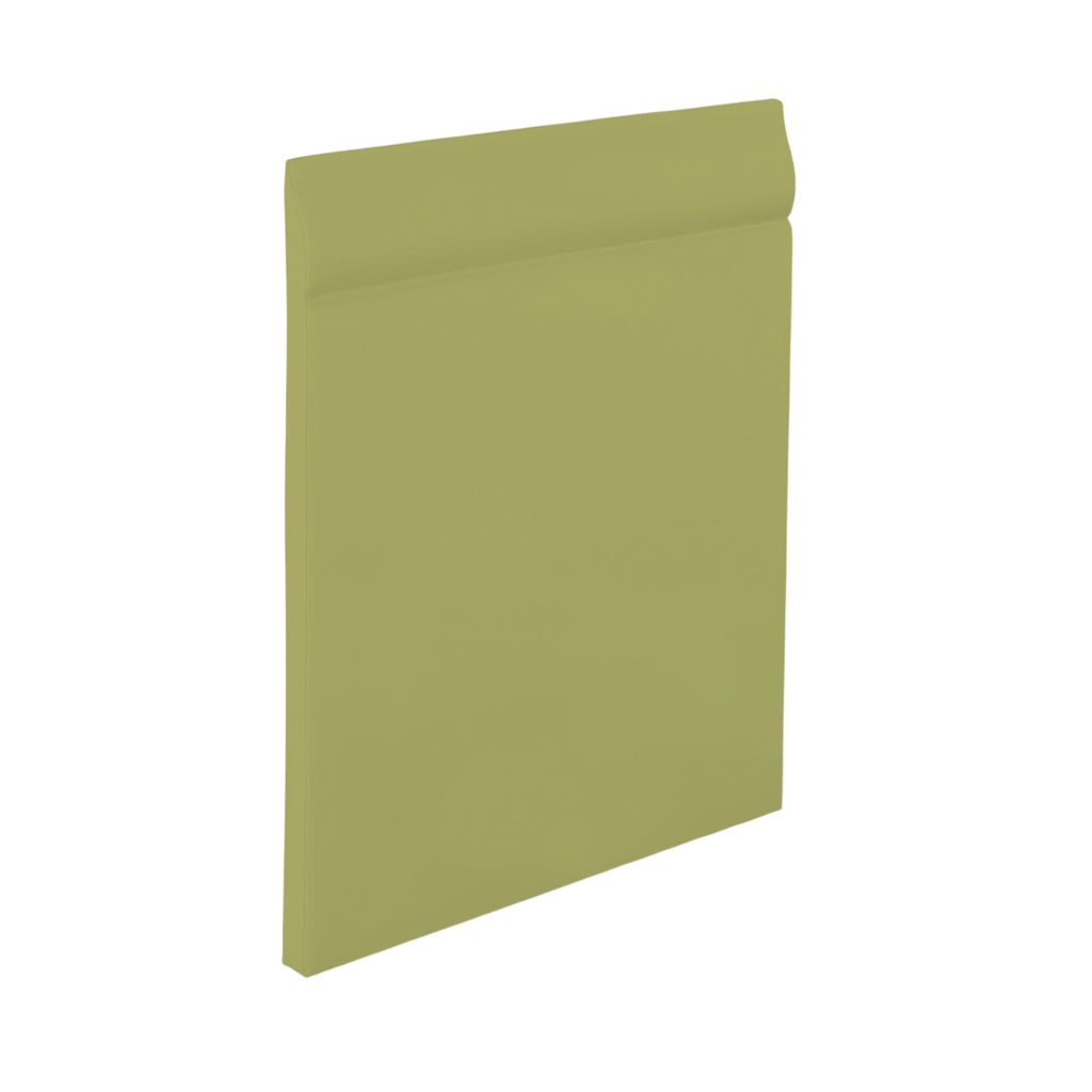 Roppe Pinnacle Plus Wall Base Classic #25 Spring Dill 4 9/16" x 60' Roll by 3/16" Straight (Toeless)