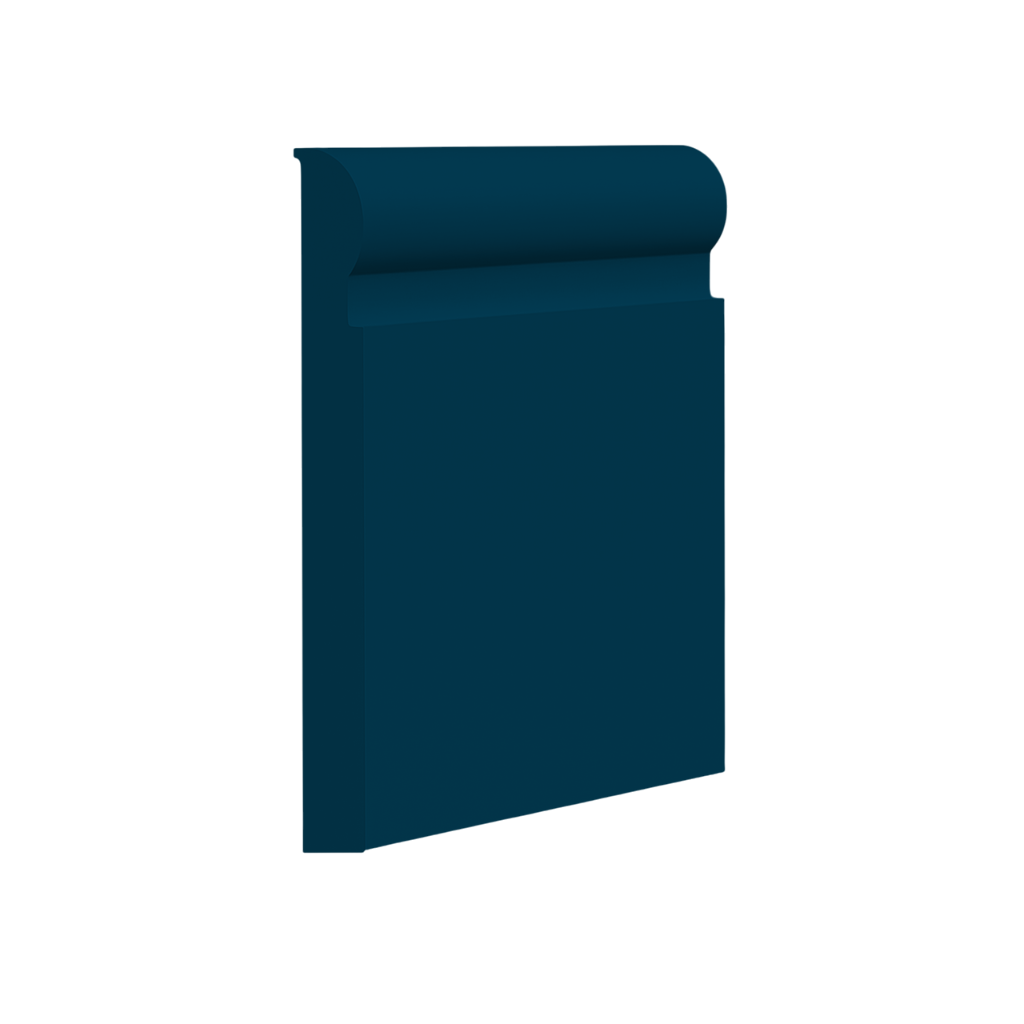 Roppe Pinnacle Plus Wall Base Contrive #05 Blue 2 1/2" x 60' Roll by 1/4" Straight (Toeless)
