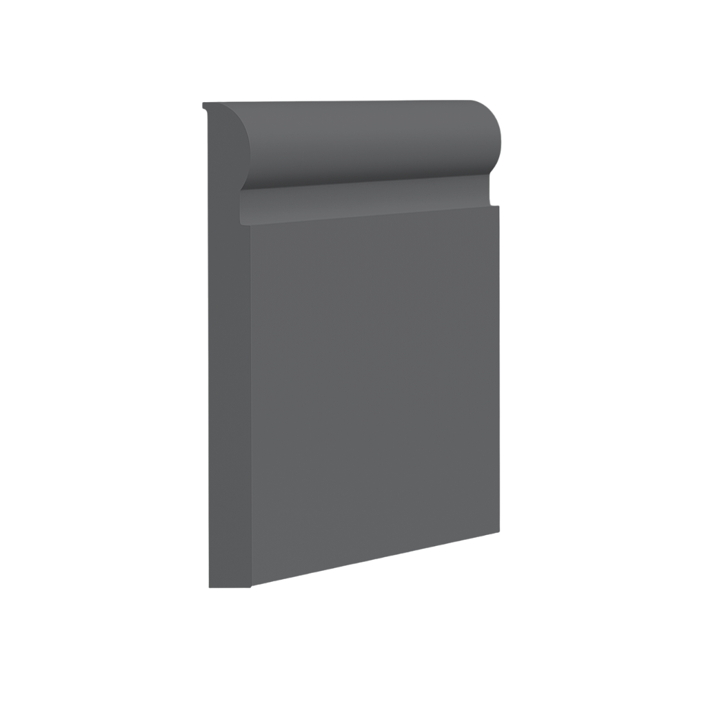 Roppe Pinnacle Plus Wall Base Contrive #05 Charcoal 2 1/2" x 60' Roll by 1/4" Straight (Toeless)