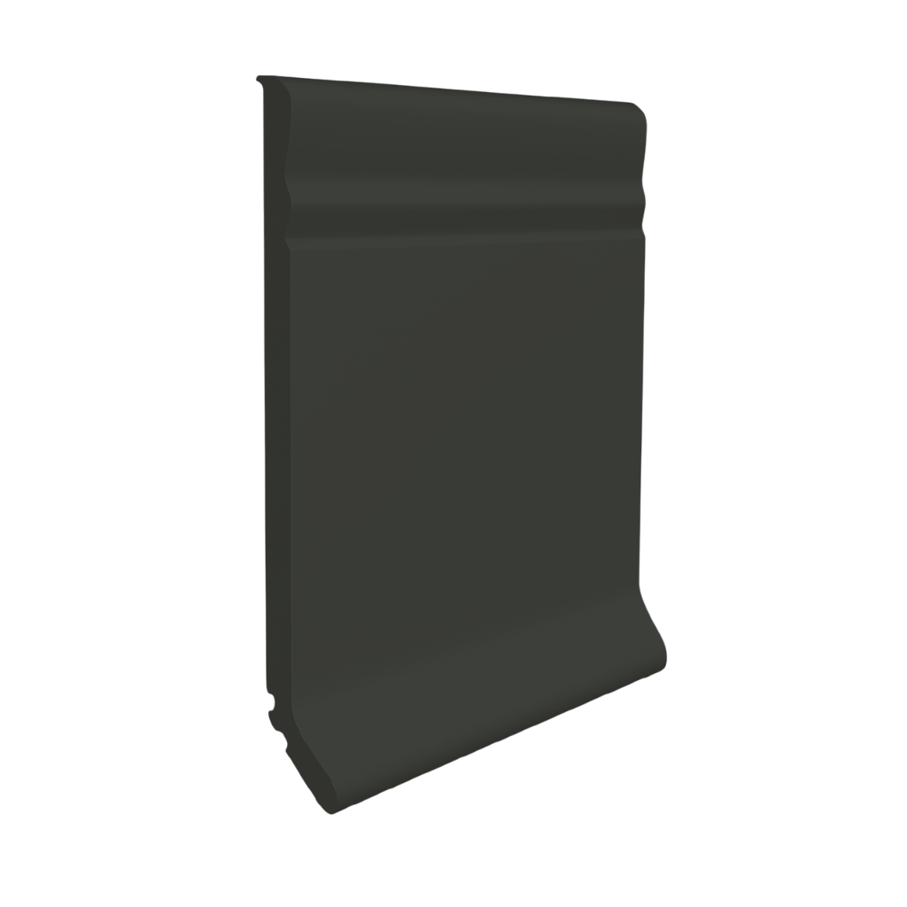 Roppe Pinnacle Plus Wall Base Draft #20 Black Brown 4" x 120' Roll by 1/8" Cove (with Toe)