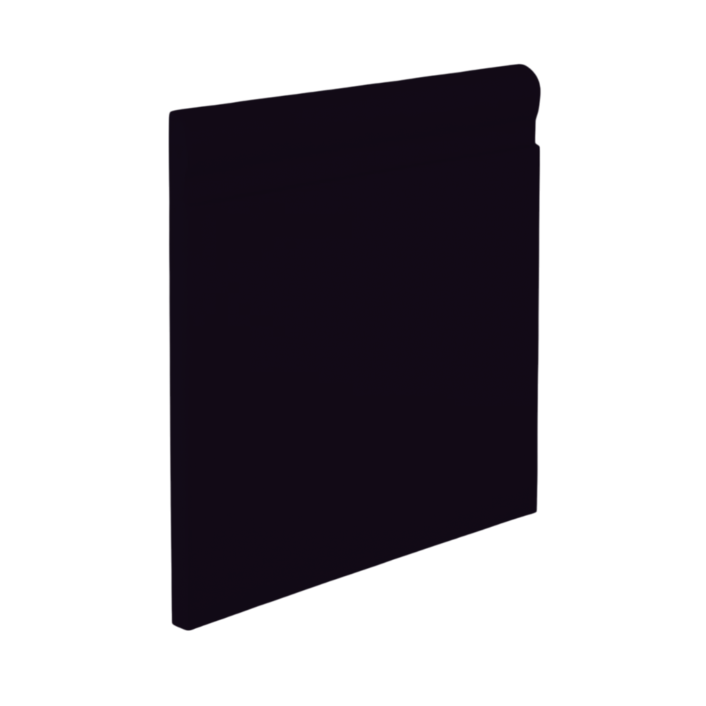Roppe Pinnacle Plus Wall Base Fashion #85 Black 4.25" x 60' Roll by 1/4" Straight (Toeless)