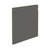 4.25" x 60' / Charcoal / Straight (Toeless)