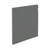4.25" x 60' / Dark Gray / Straight (Toeless)