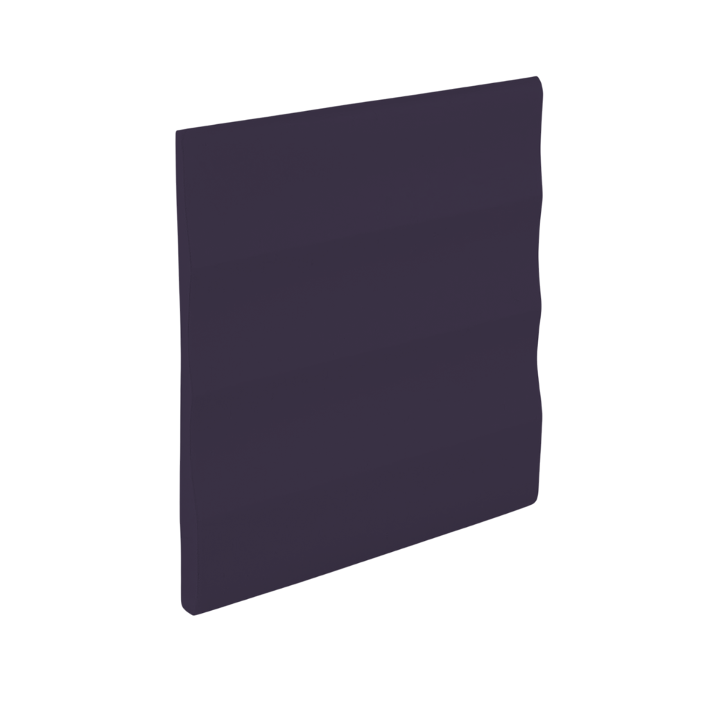 Roppe Pinnacle Plus Wall Base Impressions #50 Aubergine 4" x 60' Roll by 3/16" Straight (Toeless)