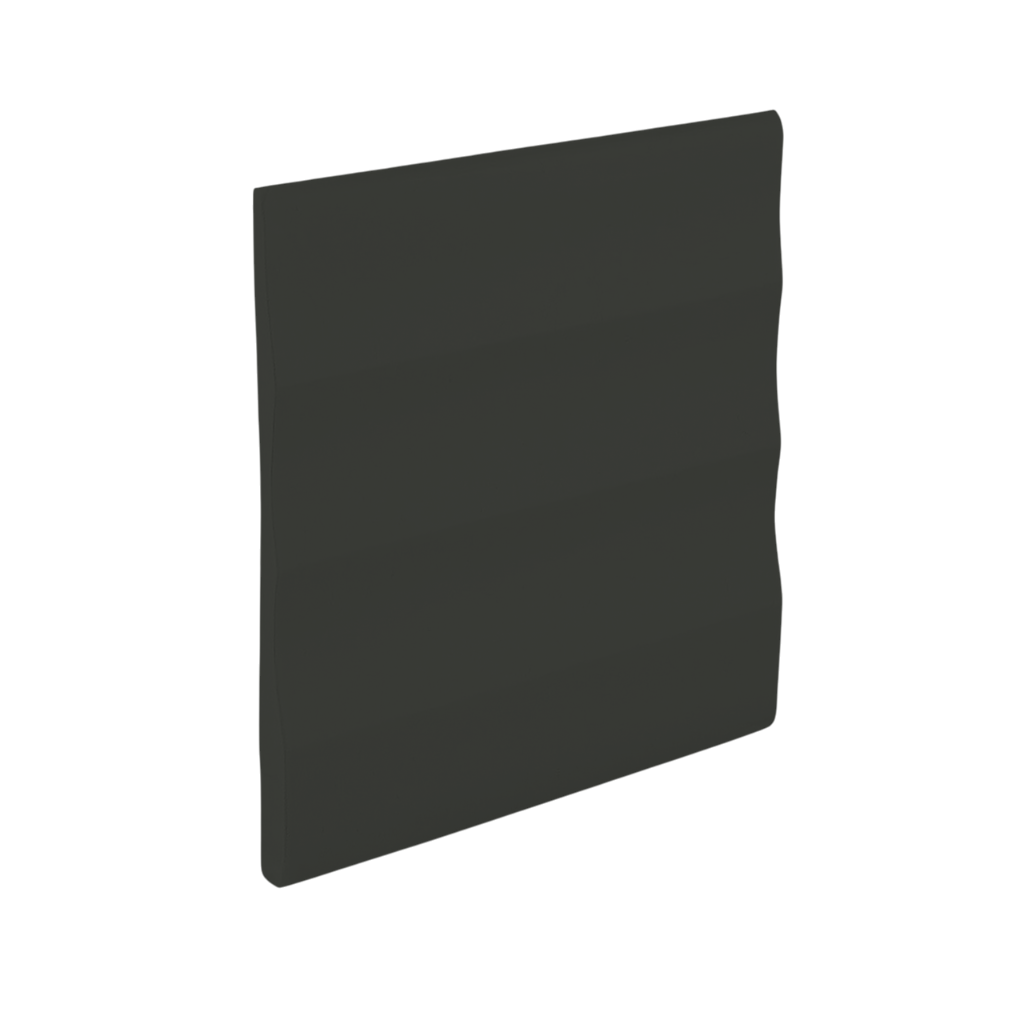 Roppe Pinnacle Plus Wall Base Impressions #50 Black Brown 4" x 60' Roll by 3/16" Straight (Toeless)