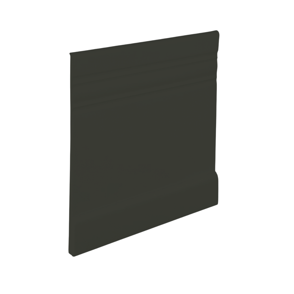Roppe Pinnacle Plus Wall Base Impulse #15 Black Brown 5 1/4" x 60' Roll by 3/16" Straight (Toeless)