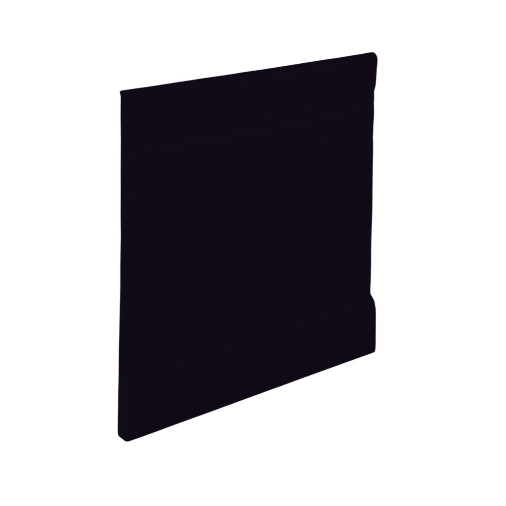 Roppe Pinnacle Plus Wall Base Impulse #15 Black 5 1/4" x 60' Roll by 3/16" Straight (Toeless)