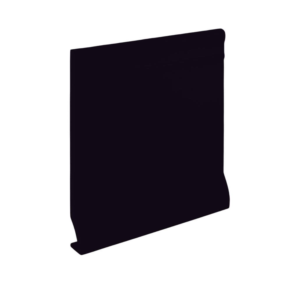 Roppe Pinnacle Plus Wall Base Intrigue #90 Black 4" x 60' Roll by 3/8" Cove (with Toe)