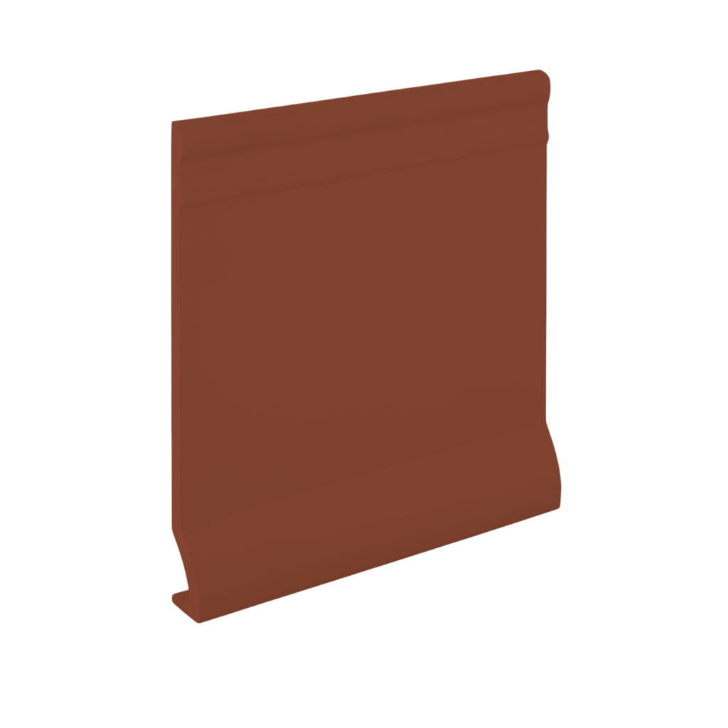 Roppe Pinnacle Plus Wall Base Intrigue #90 Brick 4" x 60' Roll by 3/8" Cove (with Toe)