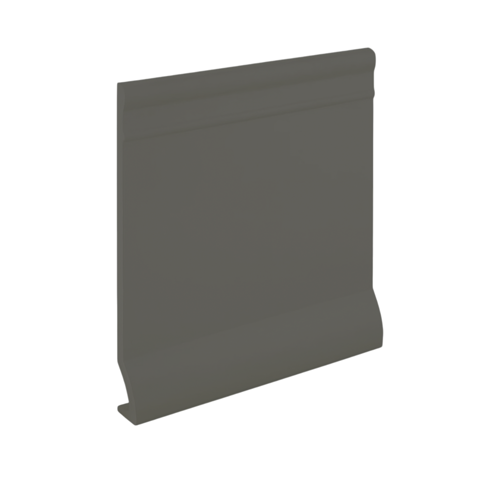 Roppe Pinnacle Plus Wall Base Intrigue #90 Charcoal 4" x 60' Roll by 3/8" Cove (with Toe)
