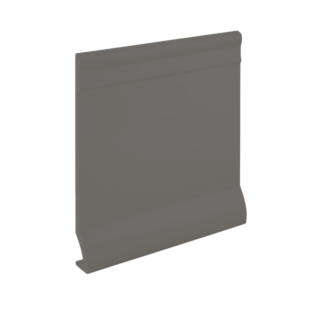 Roppe Pinnacle Plus Wall Base Intrigue #90 Steel Gray 4" x 60' Roll by 3/8" Cove (with Toe)