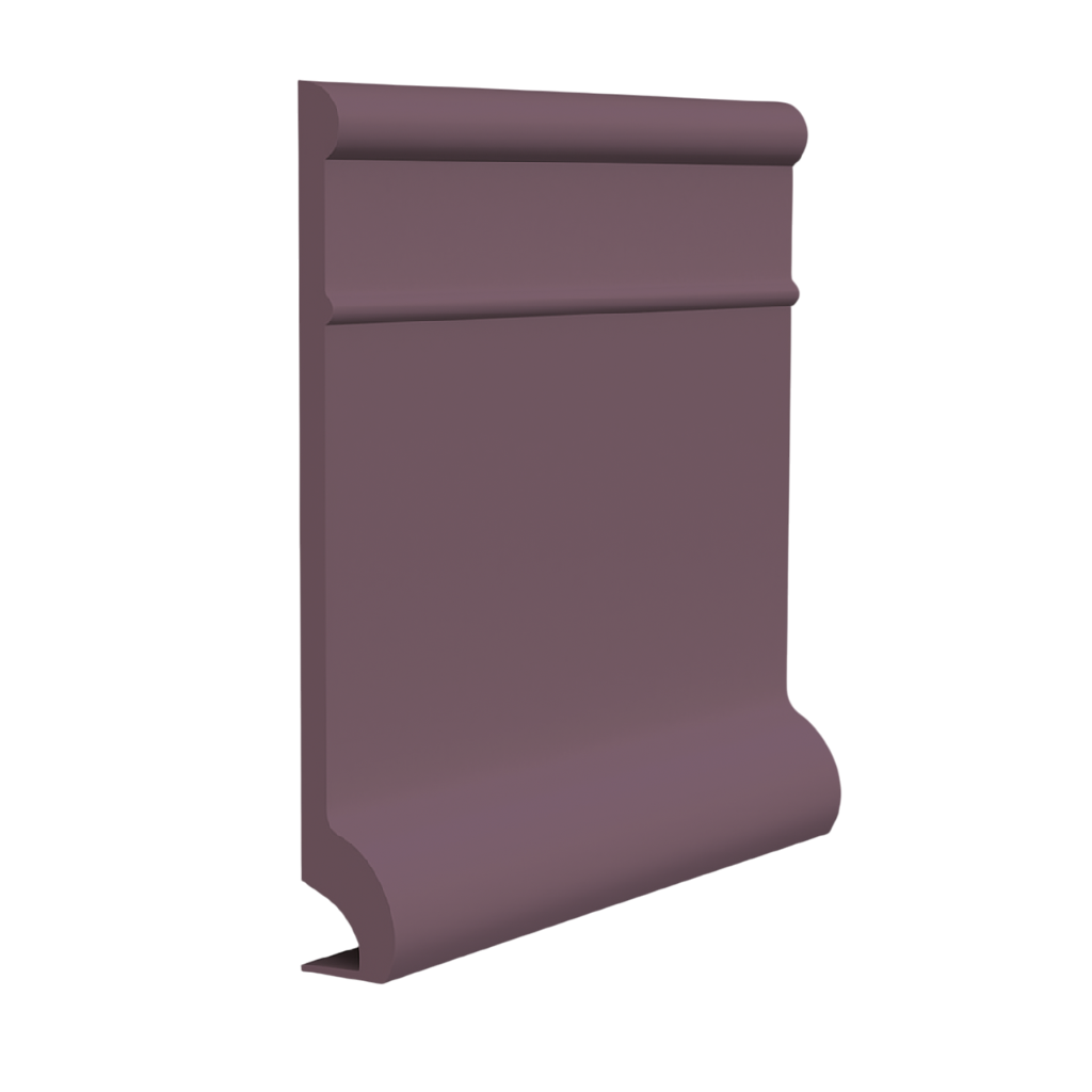 Roppe Pinnacle Plus Wall Base Invent #95 Berry Ice 5 1/2" x 60' Roll by 3/8" Cove (with Toe)
