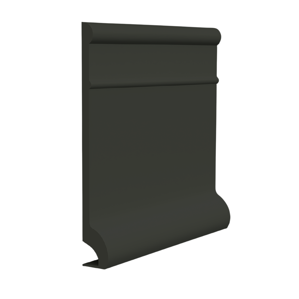 Roppe Pinnacle Plus Wall Base Invent #95 Black Brown 5 1/2" x 60' Roll by 3/8" Cove (with Toe)