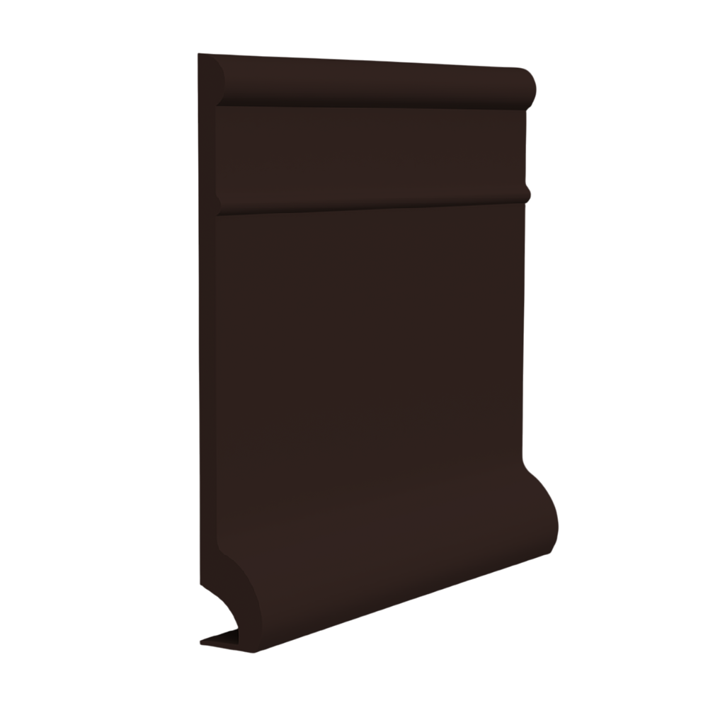 Roppe Pinnacle Plus Wall Base Invent #95 Brown 5 1/2" x 60' Roll by 3/8" Cove (with Toe)