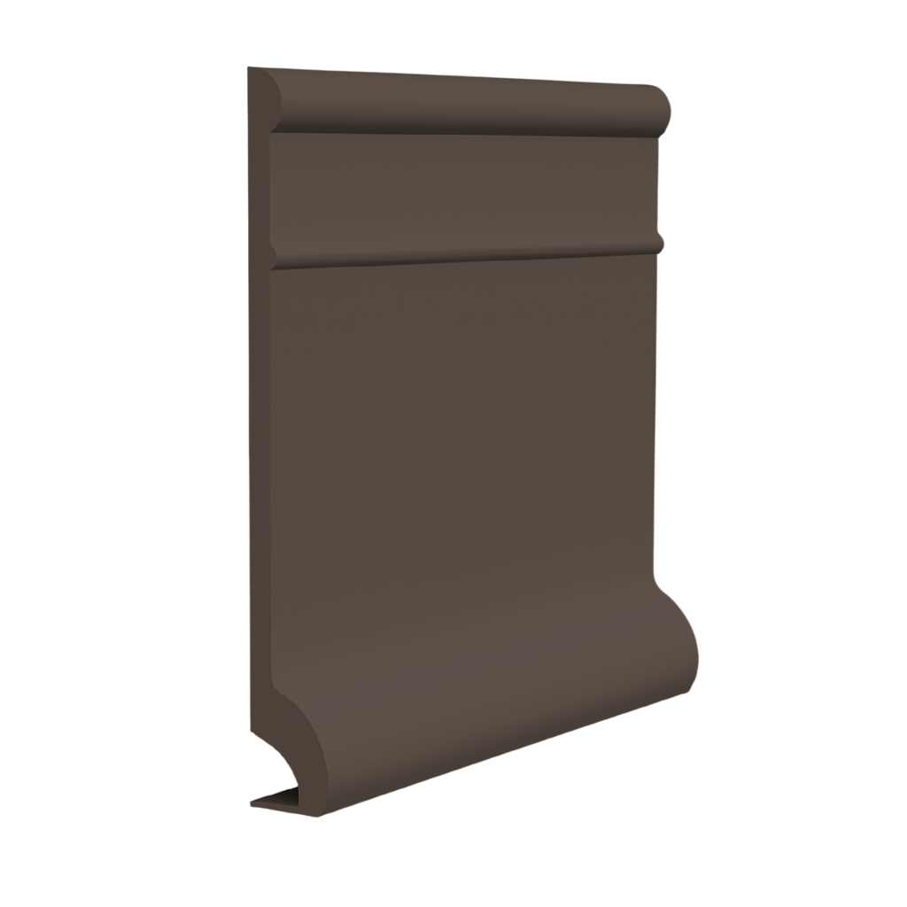 Roppe Pinnacle Plus Wall Base Invent #95 Burnt Umber 5 1/2" x 60' Roll by 3/8" Cove (with Toe)