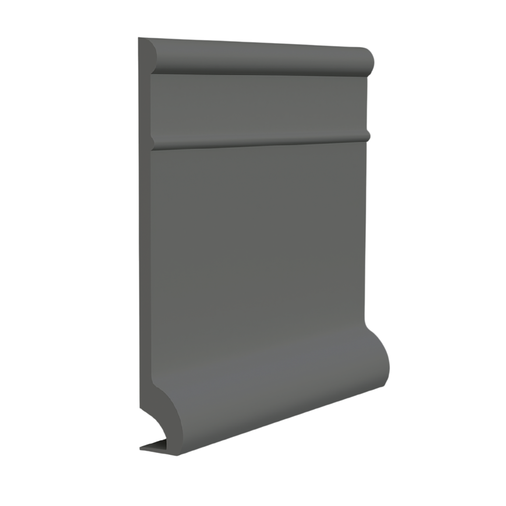 Roppe Pinnacle Plus Wall Base Invent #95 Charcoal 5 1/2" x 60' Roll by 3/8" Cove (with Toe)