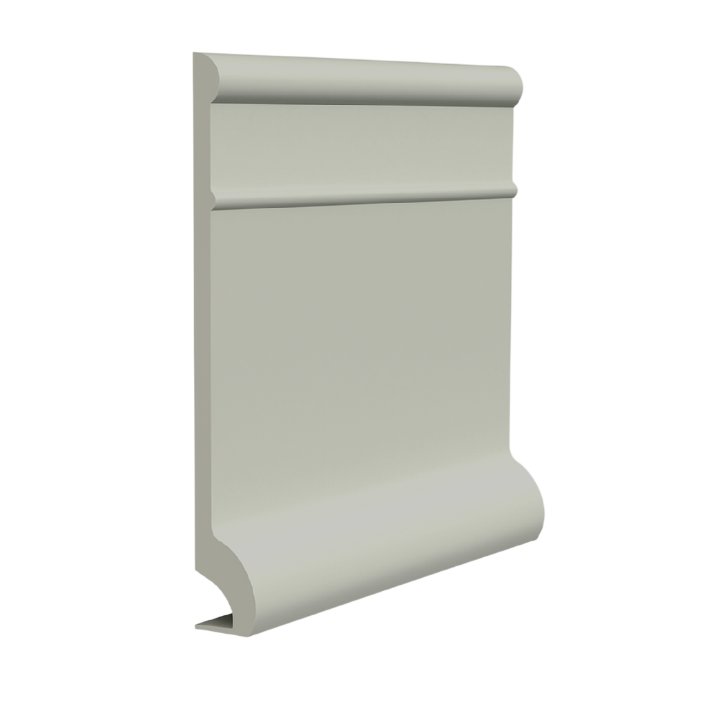 Roppe Pinnacle Plus Wall Base Invent #95 Iceberg 5 1/2" x 60' Roll by 3/8" Cove (with Toe)