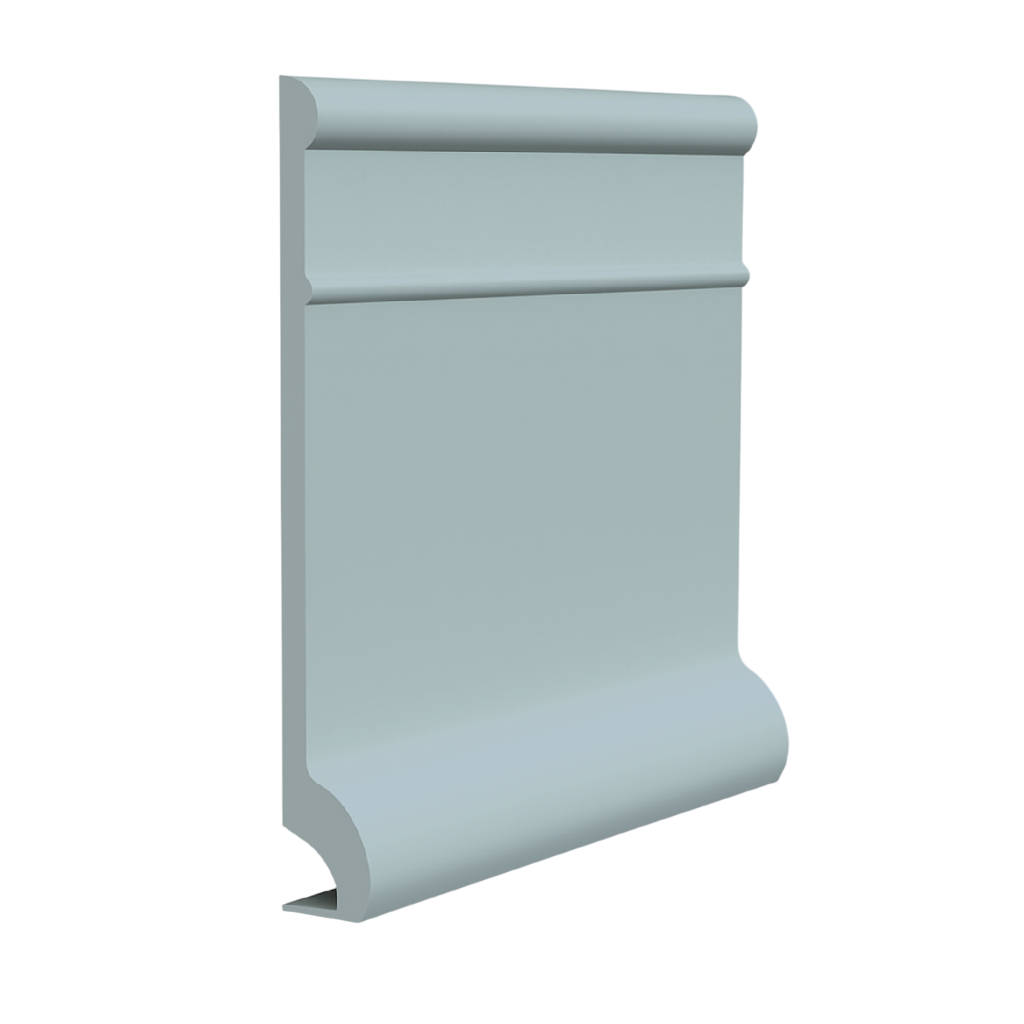 Roppe Pinnacle Plus Wall Base Invent #95 Peaceful Blue 5 1/2" x 60' Roll by 3/8" Cove (with Toe)