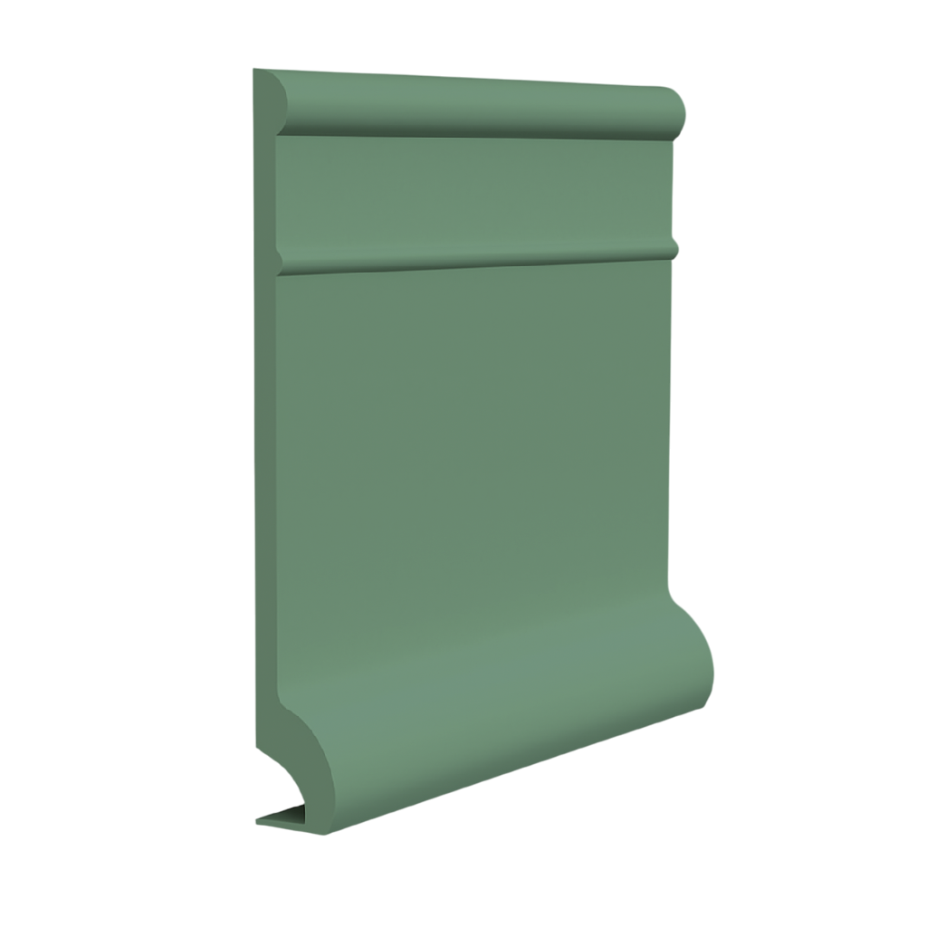 Roppe Pinnacle Plus Wall Base Invent #95 Sweet Basil 5 1/2" x 60' Roll by 3/8" Cove (with Toe)