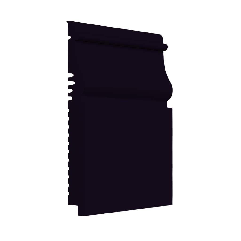 Roppe Pinnacle Plus Wall Base Nobility #55 Black 5 1/2" x 8' Pieces by 3/8" (48 ft./box) Straight (Toeless)