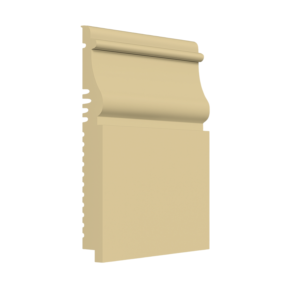 Roppe Pinnacle Plus Wall Base Nobility #55 Blonde 5 1/2" x 8' Pieces by 3/8" (48 ft./box) Straight (Toeless)