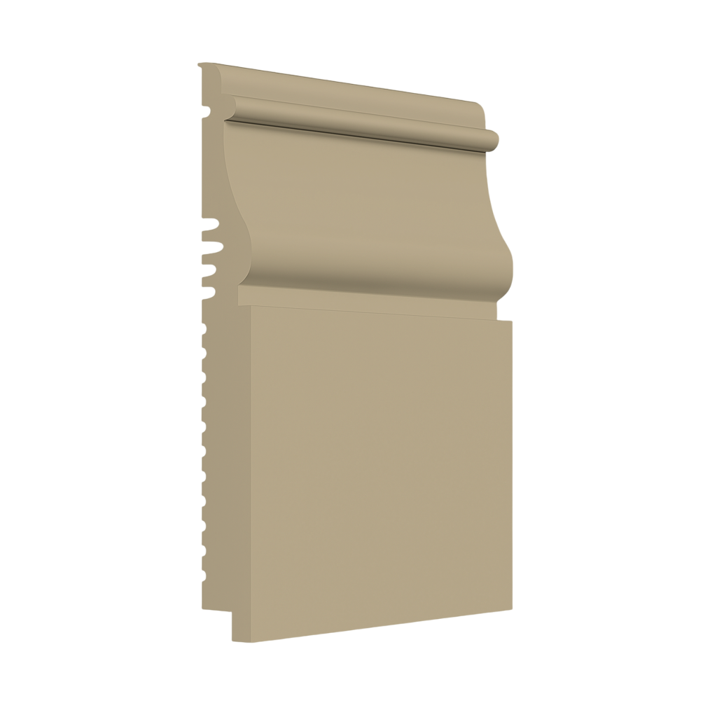 Roppe Pinnacle Plus Wall Base Nobility #55 Flax 5 1/2" x 8' Pieces by 3/8" (48 ft./box) Straight (Toeless)