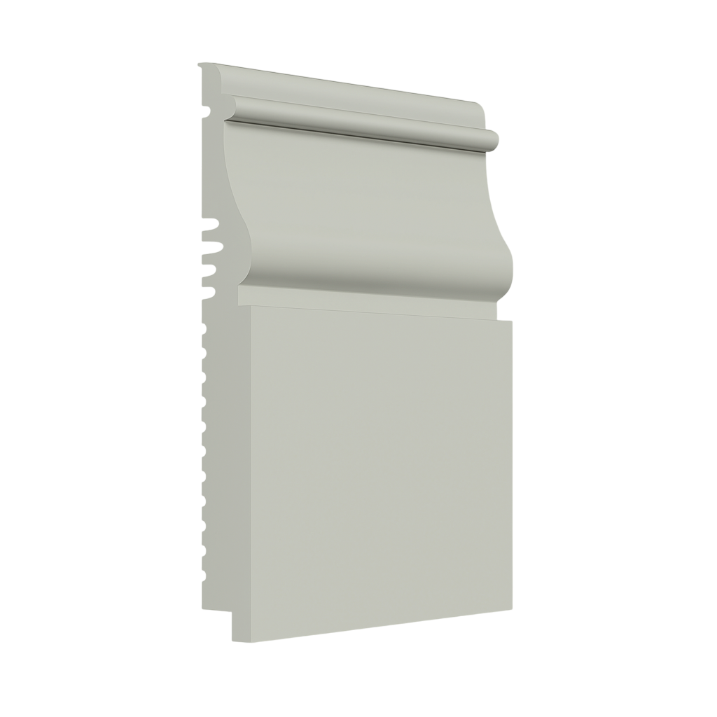 Roppe Pinnacle Plus Wall Base Nobility #55 Iceberg 5 1/2" x 8' Pieces by 3/8" (48 ft./box) Straight (Toeless)