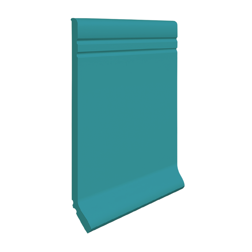 Roppe Pinnacle Plus Wall Base Sketch #30 Lagoon 4" x 120' Roll by 1/8" Cove (with Toe)