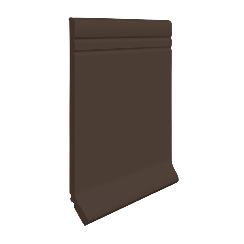 Roppe Pinnacle Plus Wall Base Sketch #30 Light Brown 4" x 120' Roll by 1/8" Cove (with Toe)