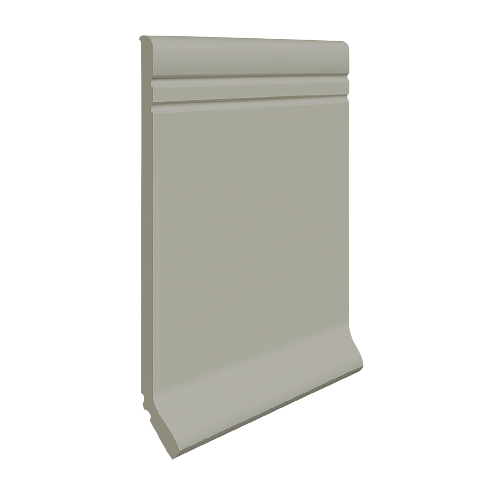 Roppe Pinnacle Plus Wall Base Sketch #30 Smoke 4" x 120' Roll by 1/8" Cove (with Toe)
