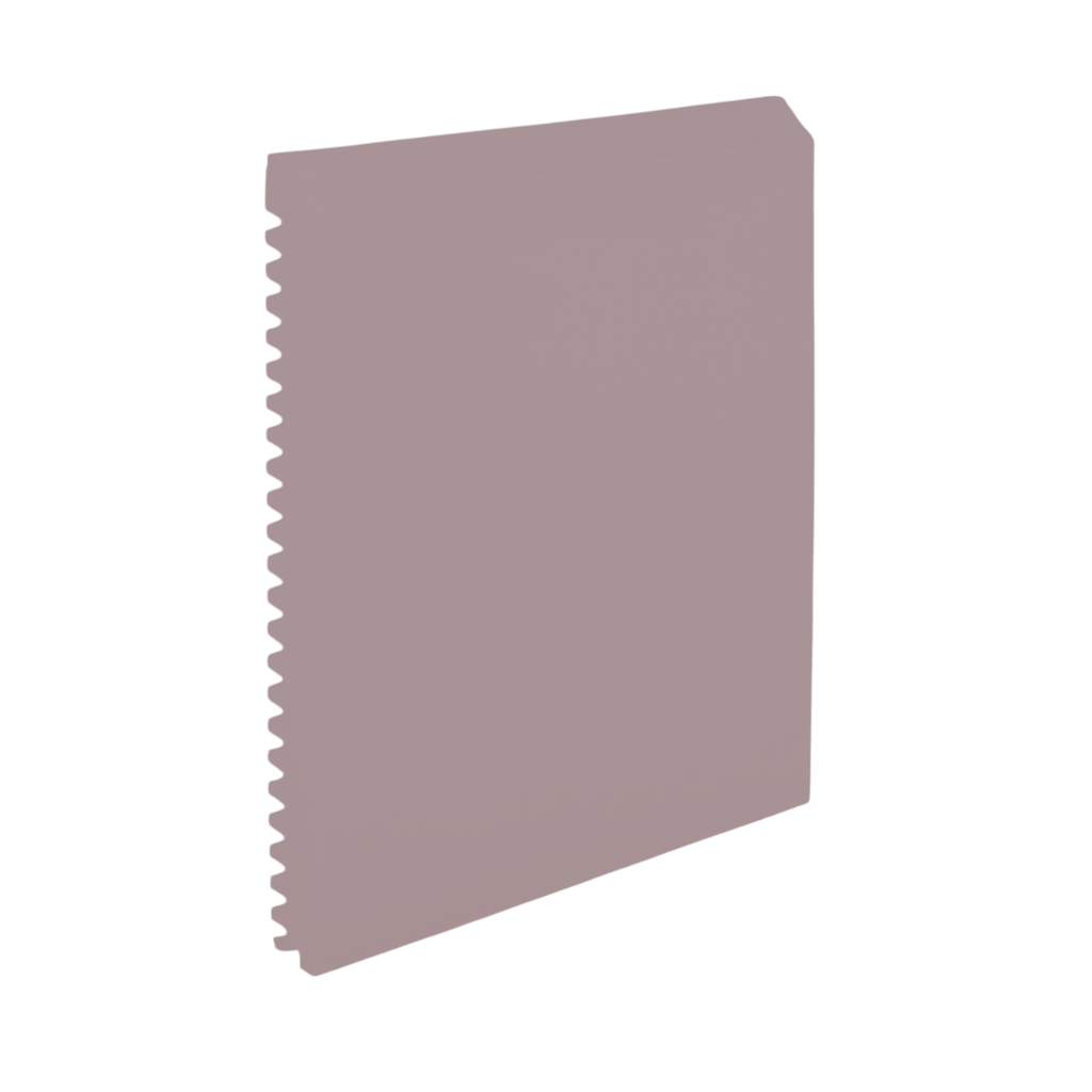 Roppe Pinnacle Plus Wall Base Vertical #65 Sorbet 4 5/8" x 8' Pieces by 3/8" (48 ft./box) Straight (Toeless)