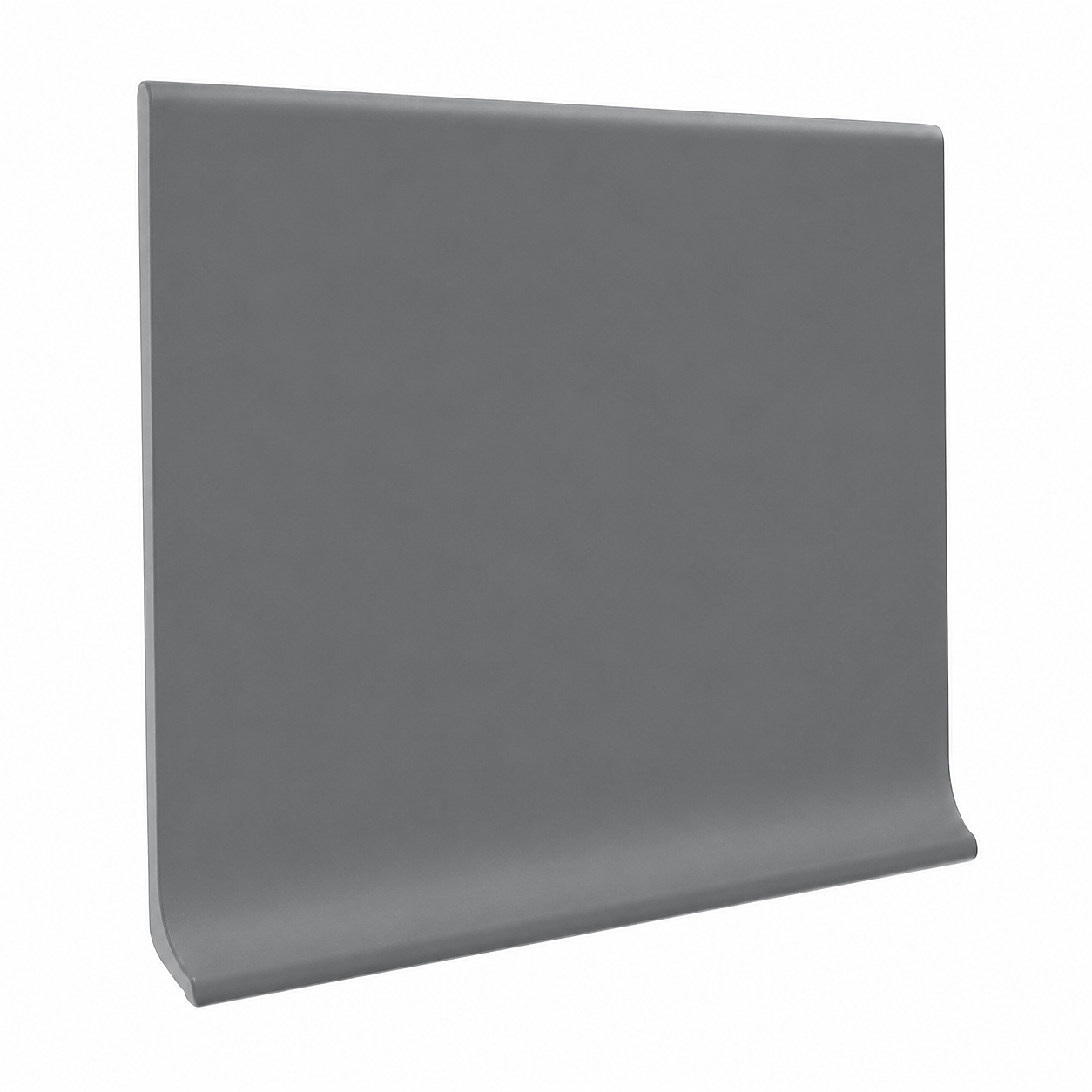 Roppe Pinnacle Series Rubber Wall Base Charcoal 3" x 4' (30 Pcs. / Box) by 1/8" Cove (with Toe) (120 LF / Box)