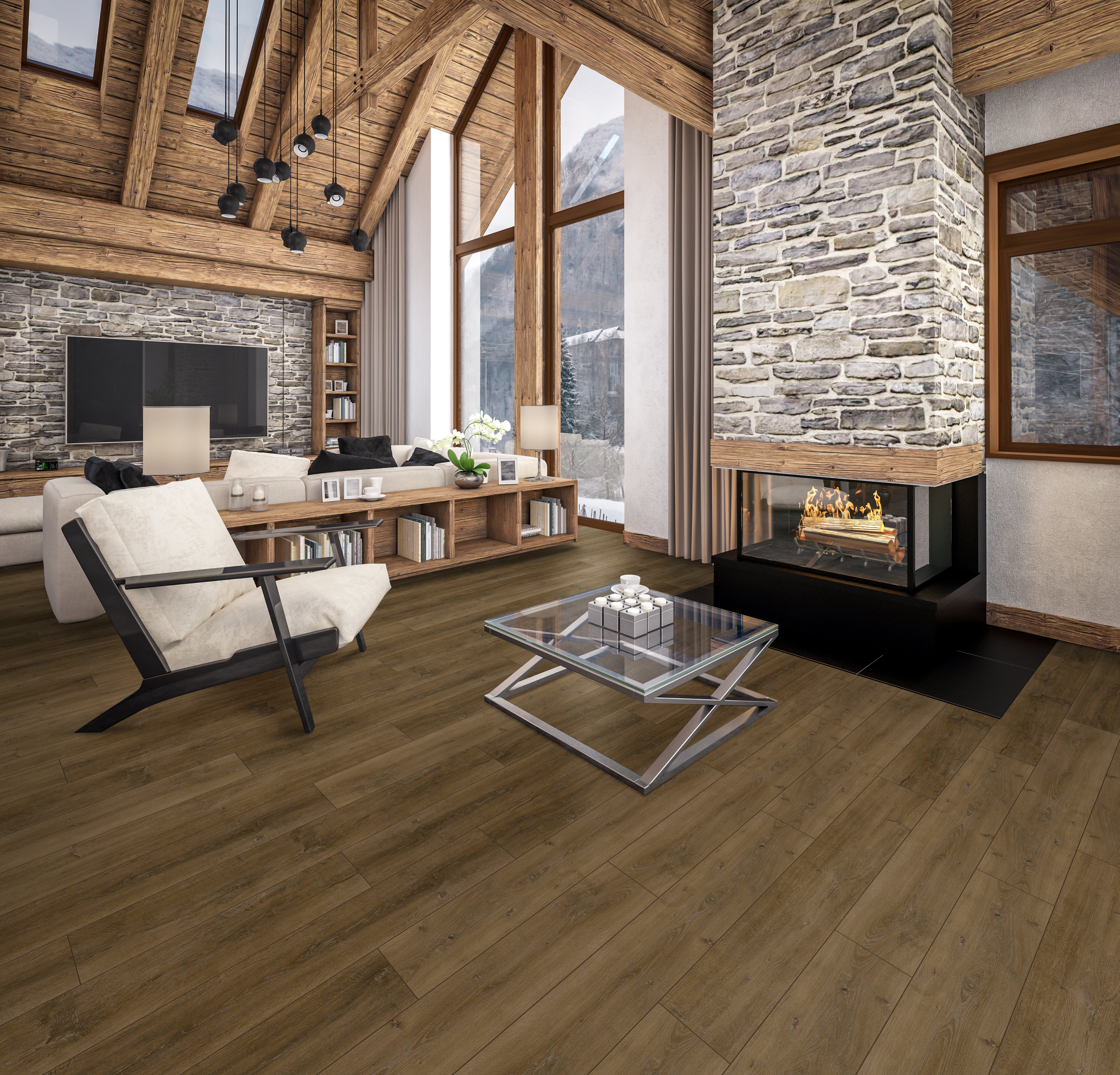 Stanton Natural Beauty 7 Rustique Autumn 16892 7" X 48"  (26.03 Sq. Ft/Box)
